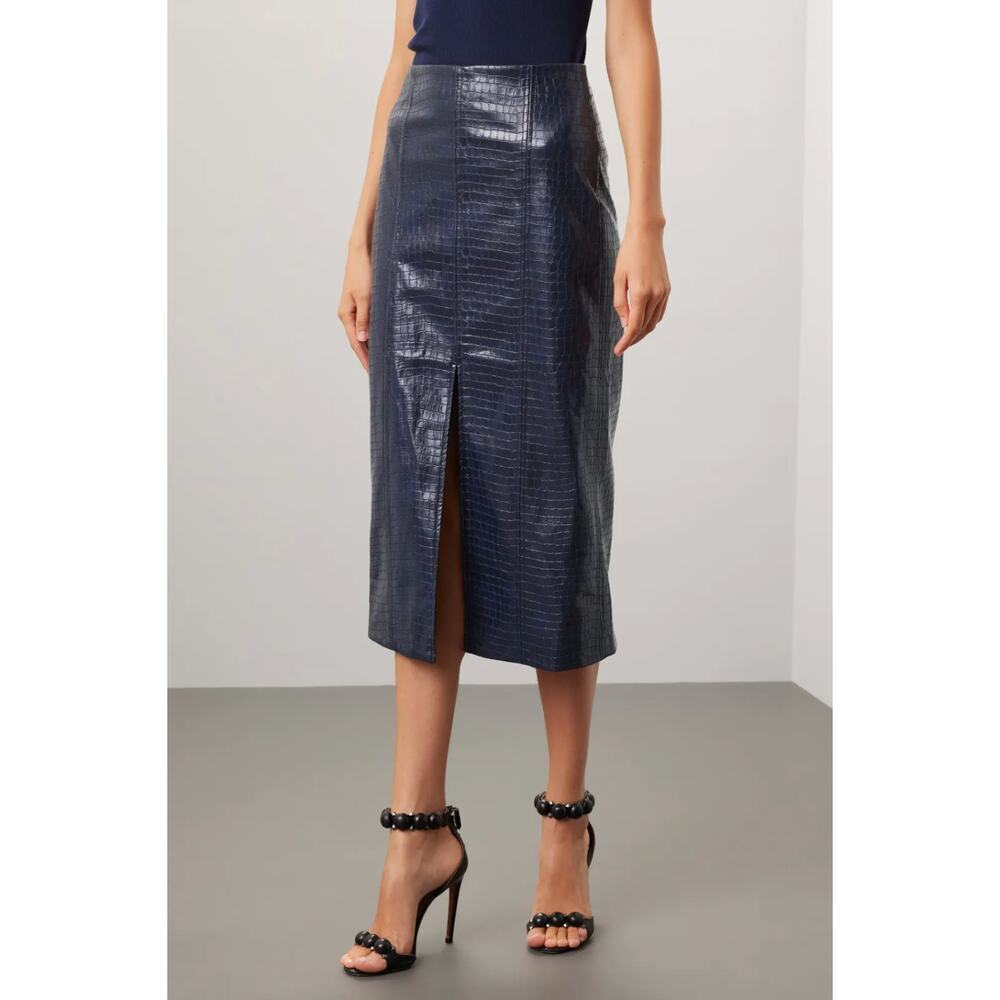Tanya Taylor Salma Skirt Midi Belted High Waist Structured A-Line Sz 8 - Picture 2 of 6